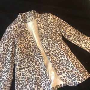 Rachel Zoe Violet and Cream Leopard Blazer